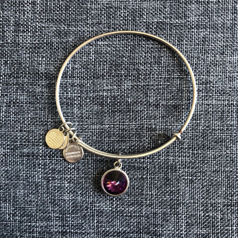 Alex and Ani Amethyst Birthstone Bracelet